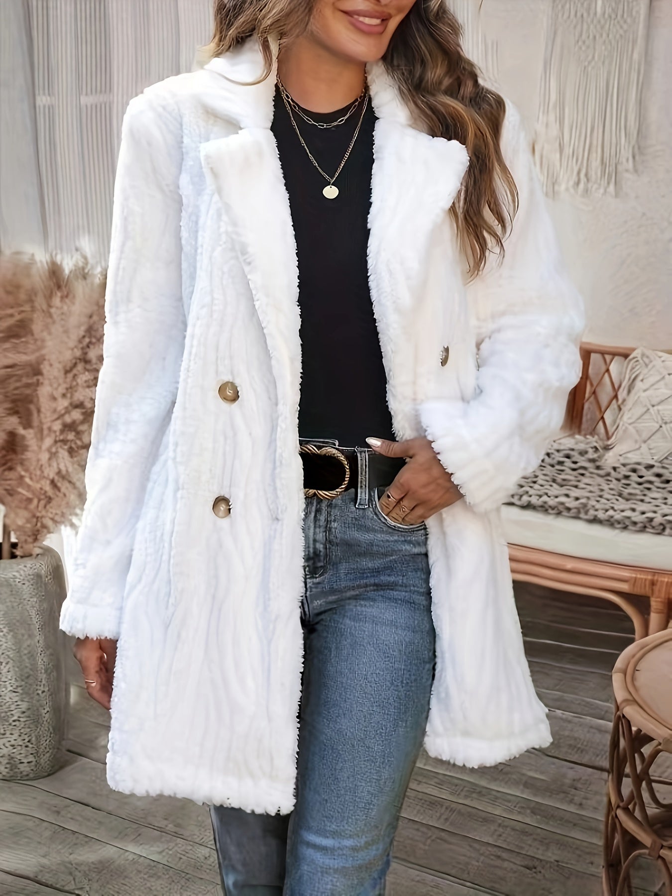 Cozy Knit textured Winter Coat