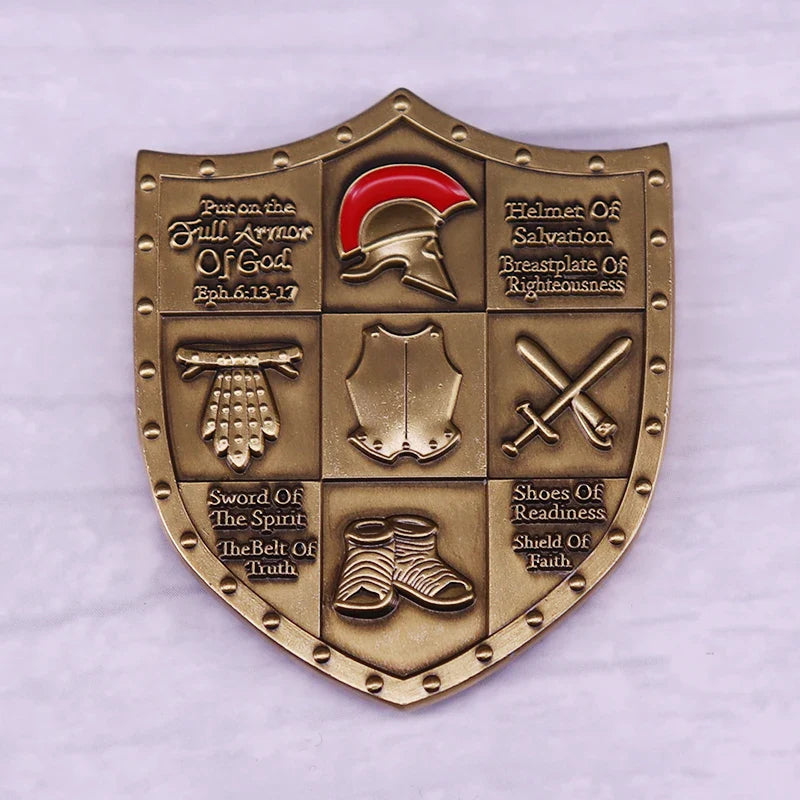 Full Armor of God EPH Military Prayer Emblem Shield