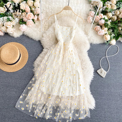 Korean Fashion Daisy Flower Dress