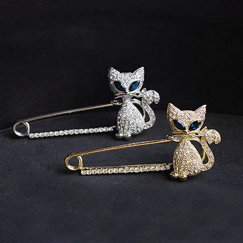 Decorative Cat Fashion Brooch