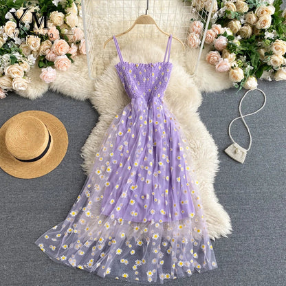 Korean Fashion Daisy Flower Dress