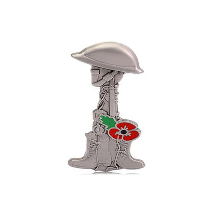 Badge UK USA France Canada World War Remembrance Pin Badge