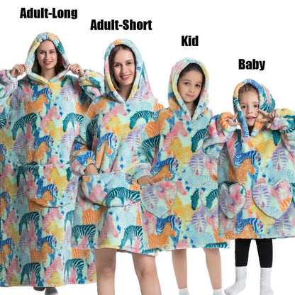 Oversize  Sherpa Blanket For Family