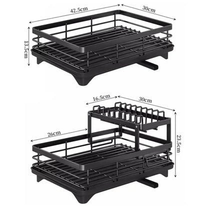 Dish Drying Rack In Stainless Steel Drainer