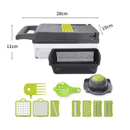 Multifunctional Vegetable Chopper Handle Slicer And Dicer