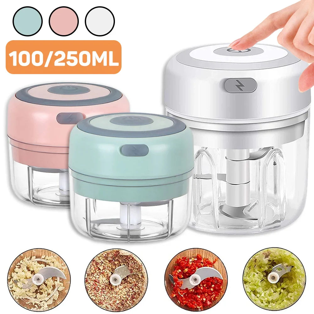 Electric Kitchen Food Chopper Portable Grinder