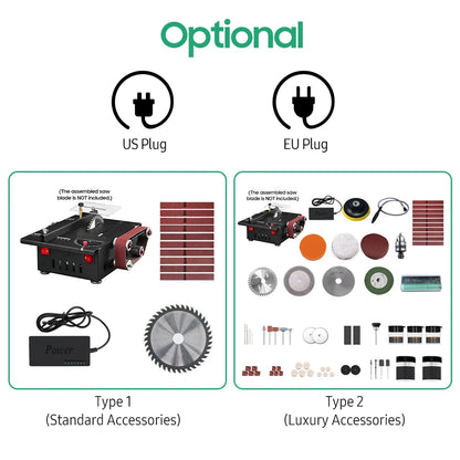 200W Mini Bench Circular Saw and Belt Sander