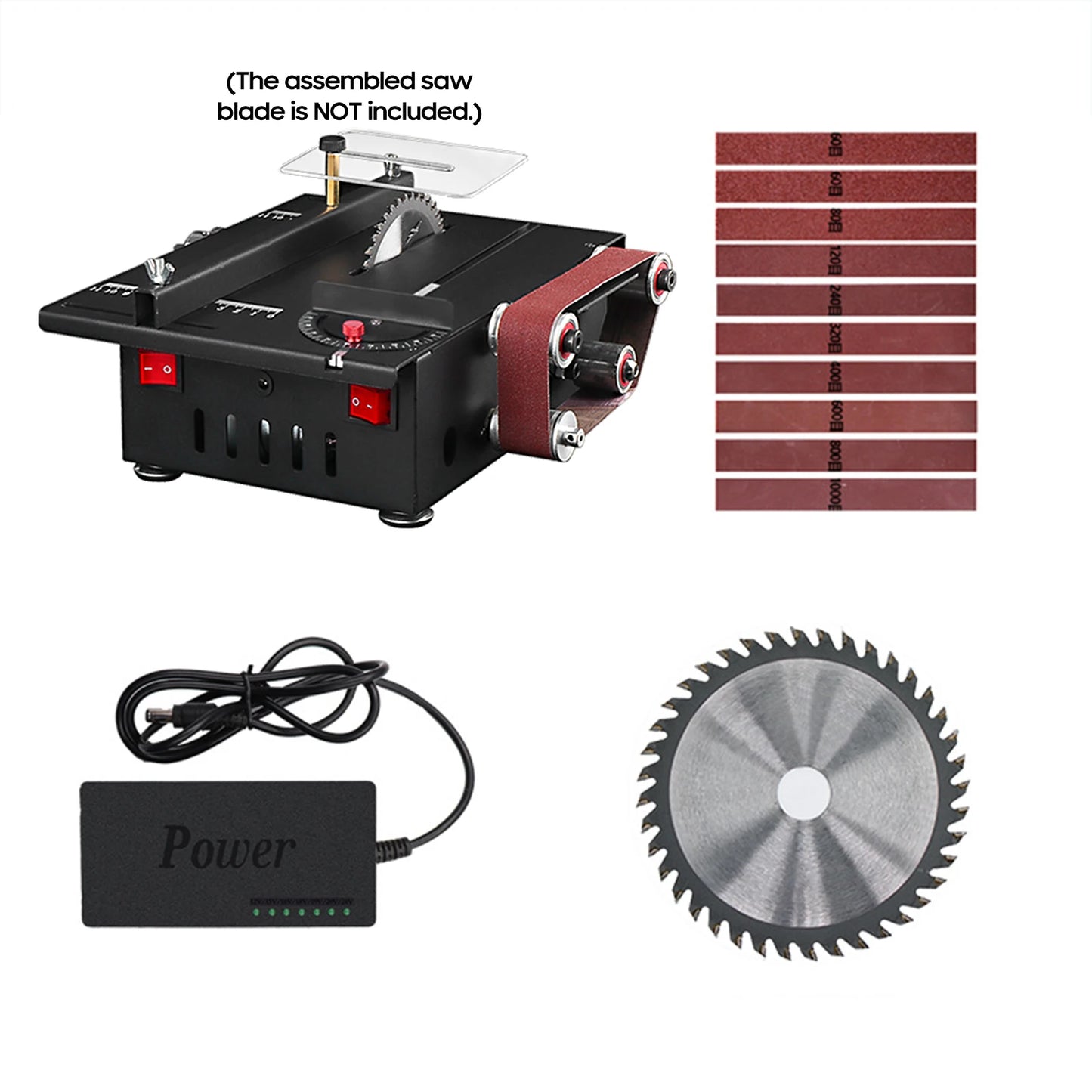 200W Mini Bench Circular Saw and Belt Sander