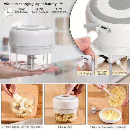 Electric Kitchen Food Chopper Portable Grinder