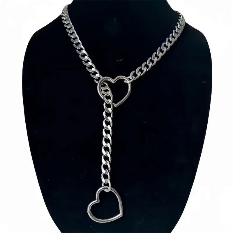 Heart Shaped Ring Slip Necklace