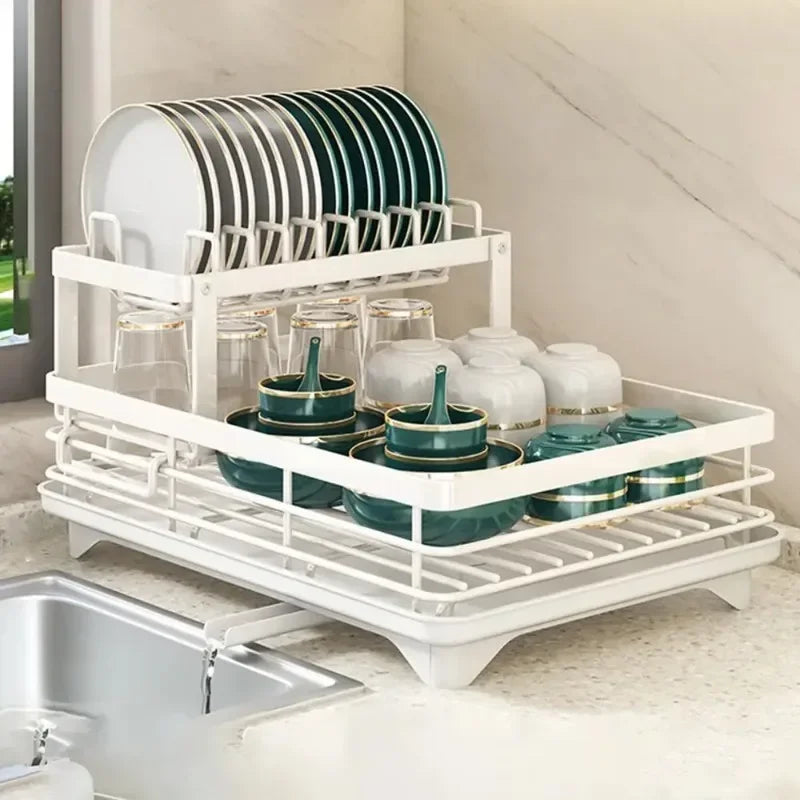 Dish Drying Rack In Stainless Steel Drainer