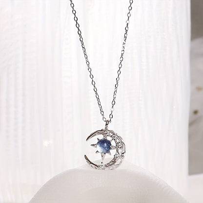 Dainty Moonstone Pendant Necklace